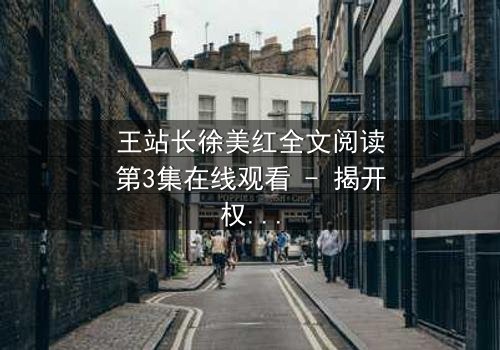 王站长徐美红全文阅读第3集在线观看 - 揭开权力与爱情的终极博弈