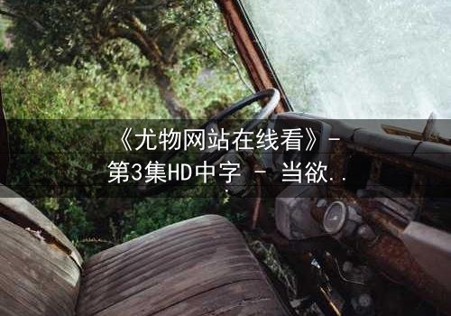 《尤物网站在线看》- 第3集HD中字 - 当欲望撕开伪装,谁在幕后操控一切?