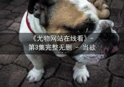 《尤物网站在线看》- 第3集完整无删 - 当欲望与救赎交织,谁将坠入深渊?