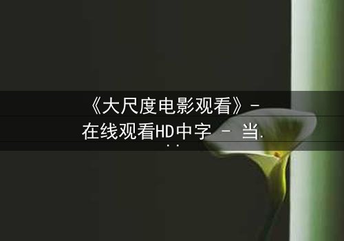 《大尺度电影观看》- 在线观看HD中字 - 当欲望与道德在黑暗中碰撞