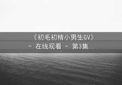 《初毛初精小男生GV》- 在线观看 - 第3集完整无删