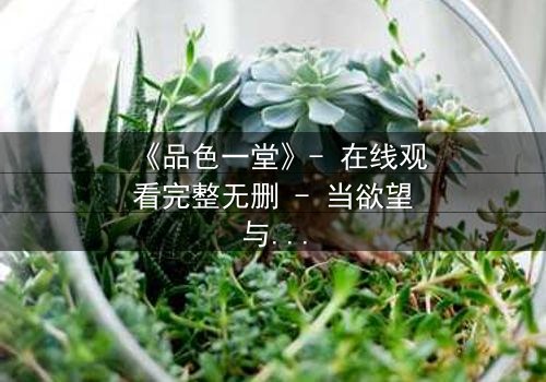 《品色一堂》- 在线观看完整无删 - 当欲望与道德在光影中碰撞