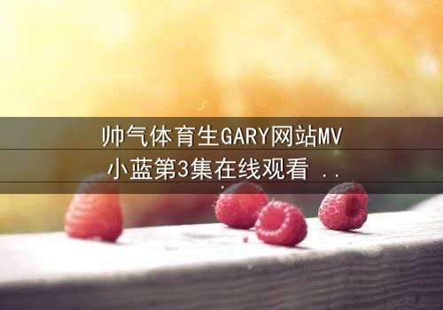 帅气体育生GARY网站MV小蓝第3集在线观看 - 当汗水与泪水交织,谁能守住青春的誓言?