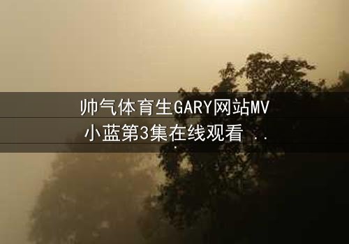帅气体育生GARY网站MV小蓝第3集在线观看 - 当篮球天才遇上致命诱惑