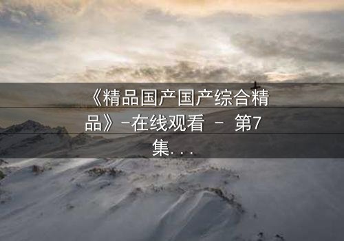 《精品国产国产综合精品》-在线观看 - 第7集HD中字