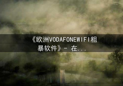 《欧洲VODAFONEWIFI粗暴软件》- 在线观看HD中字 - 当科技沦为犯罪工具,谁能阻止数据风暴?