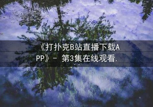 《打扑克B站直播下载APP》- 第3集在线观看 - 一场直播引发的生死赌局
