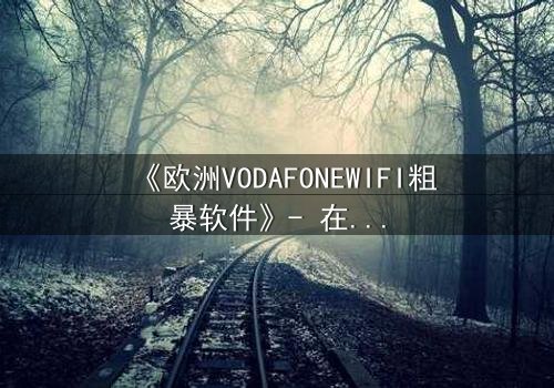 《欧洲VODAFONEWIFI粗暴软件》- 在线观看HD中字 - 揭开数字时代的隐秘风暴