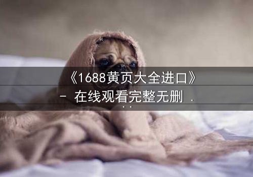 《1688黄页大全进口》- 在线观看完整无删 - 揭开进口贸易的致命陷阱