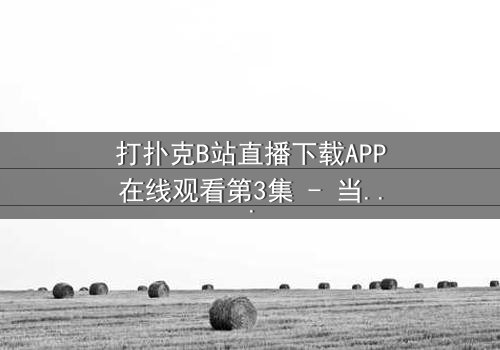 打扑克B站直播下载APP在线观看第3集 - 当虚拟赌局变成致命陷阱!