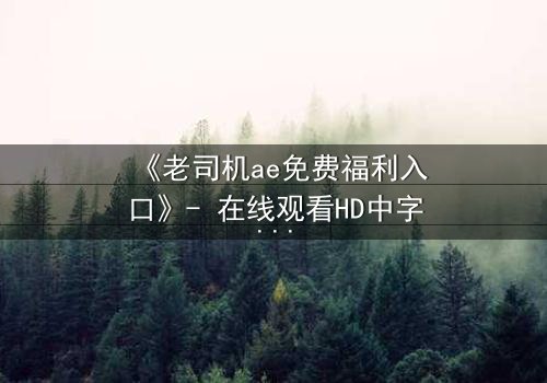 《老司机ae免费福利入口》- 在线观看HD中字完整无删 - 揭秘隐藏的免费宝藏入口