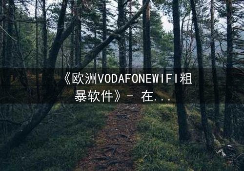 《欧洲VODAFONEWIFI粗暴软件》- 在线观看HD中字 - 当科技失控,人性何去何从?