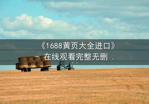 《1688黄页大全进口》- 在线观看完整无删 - 揭开进口贸易背后的致命陷阱