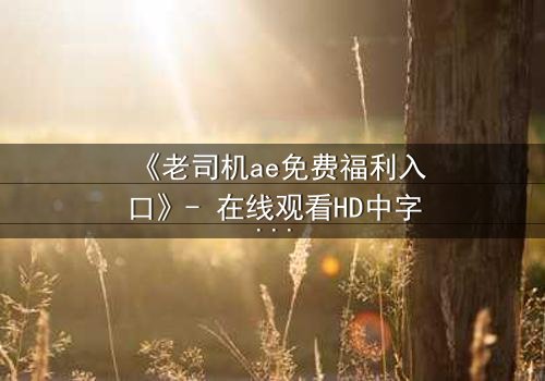 《老司机ae免费福利入口》- 在线观看HD中字完整无删 - 揭秘隐藏的免费宝藏