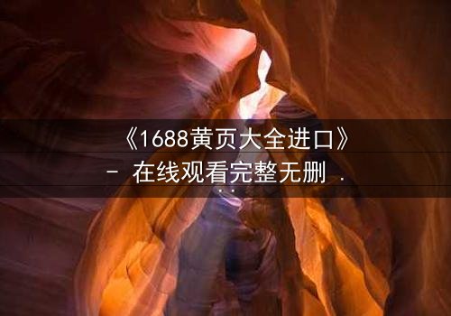 《1688黄页大全进口》- 在线观看完整无删 - 揭开隐藏在城市角落的致命交易