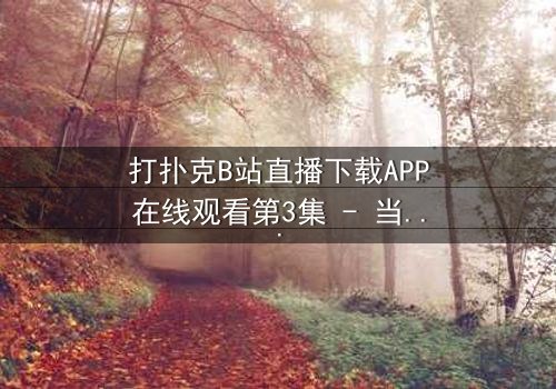 打扑克B站直播下载APP在线观看第3集 - 当扑克牌揭开人性的底牌,你敢跟注吗?