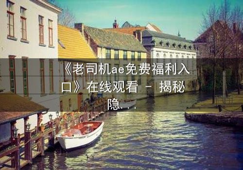 《老司机ae免费福利入口》在线观看 - 揭秘隐藏的免费宝藏,你敢点开吗?