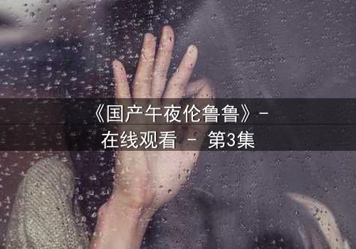 《国产午夜伦鲁鲁》- 在线观看 - 第3集