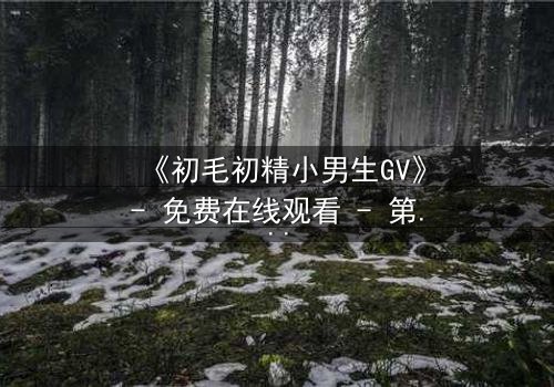《初毛初精小男生GV》- 免费在线观看 - 第3集HD中字