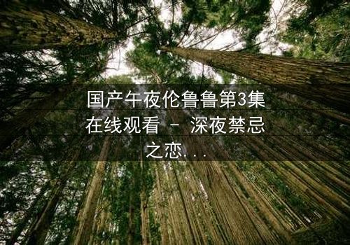 国产午夜伦鲁鲁第3集在线观看 - 深夜禁忌之恋,你敢点开吗?