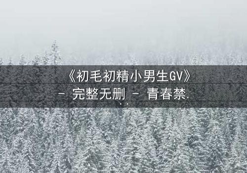《初毛初精小男生GV》- 完整无删 - 青春禁忌的觉醒风暴